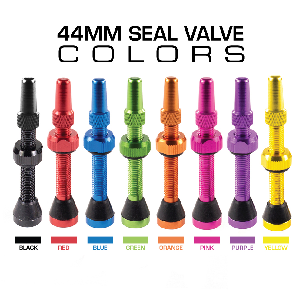 SEAL-VALVE 2 Tubeless Presta Valves (32mm, 44mm, 60mm) Colors Available