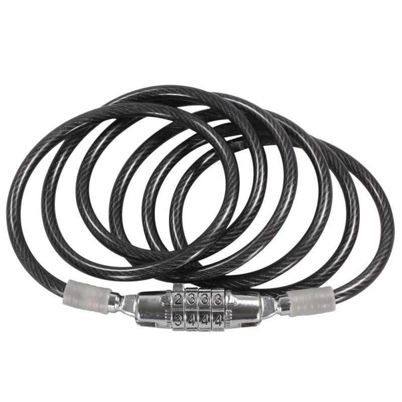 Serfas 5Ft X 20 mm Straight Cable Combo Bike Lock 