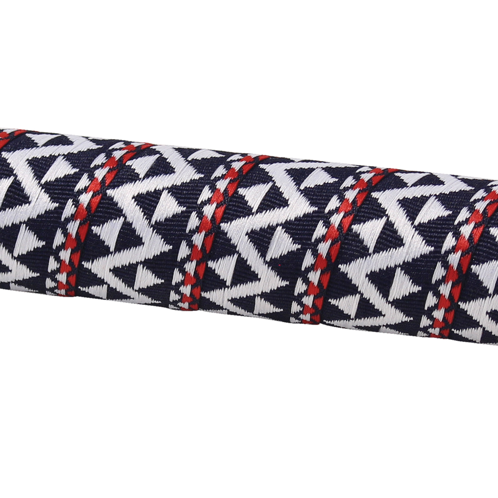 White /& Burgundy Serfas BT-21 Woven Bar Tape Aztec Black