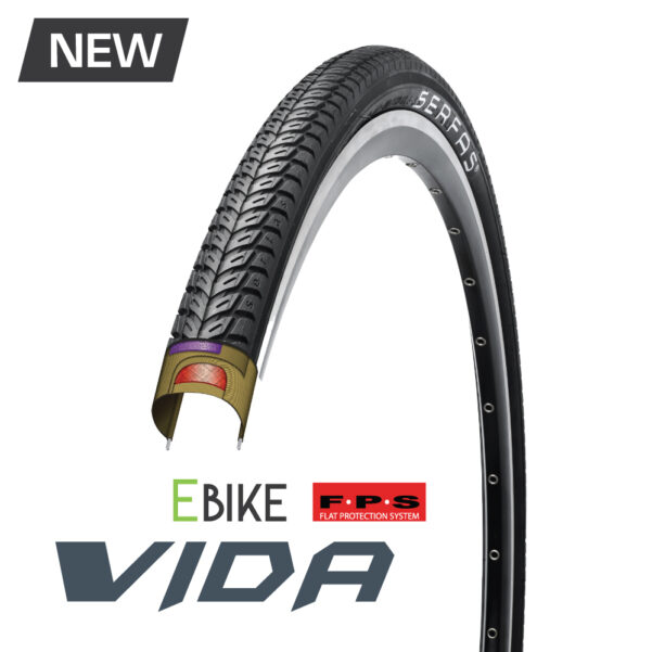 Bicycle-Flat Protection Cruiser Serfas Vida Hybrid 700x38 Wire Bead ONE Tire