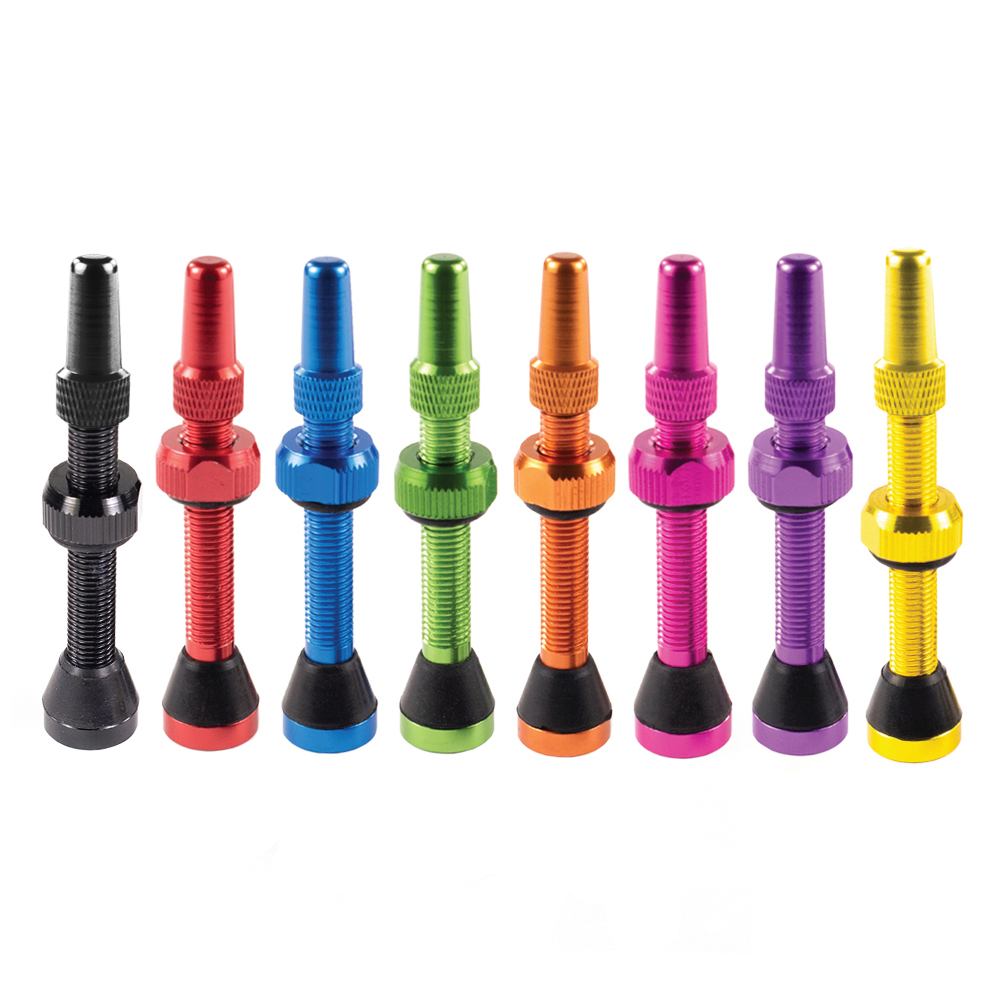 (SEAL-VALVE) 2 Tubeless Presta Valves (32mm, 44mm, 60mm) Colors Available